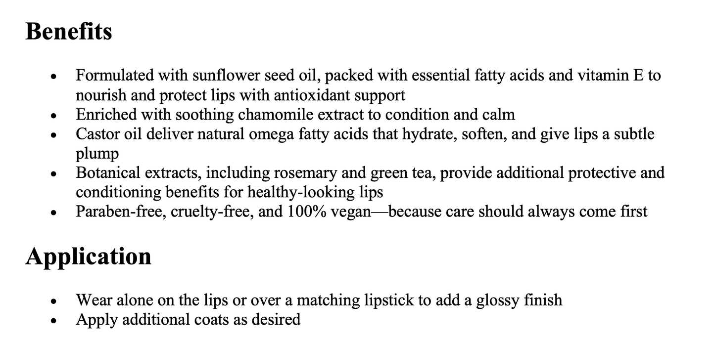 Lip Oil - Fun & Games