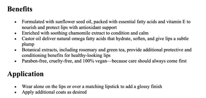 Lip Oil - Fun & Games