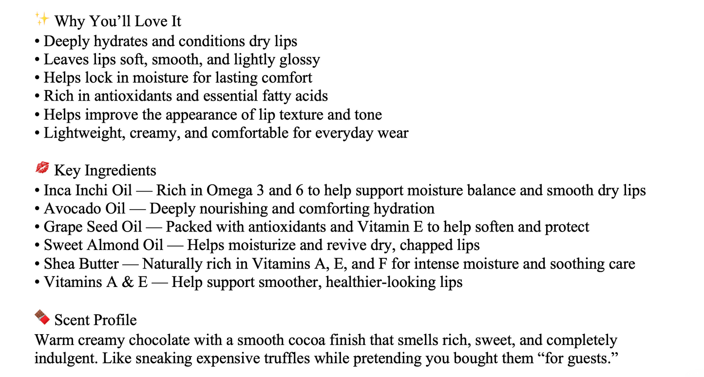 Lip Conditioner - Chocolate
